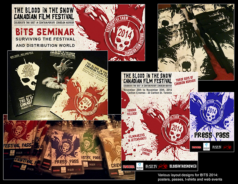 Blood in the Snow 2014 - branding and layout